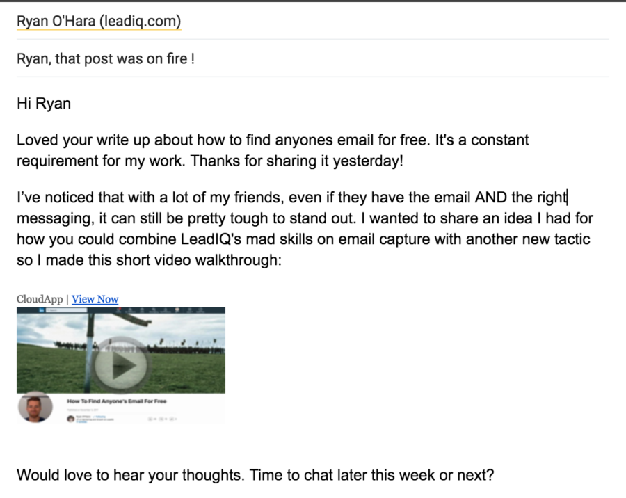 LeadIQ email