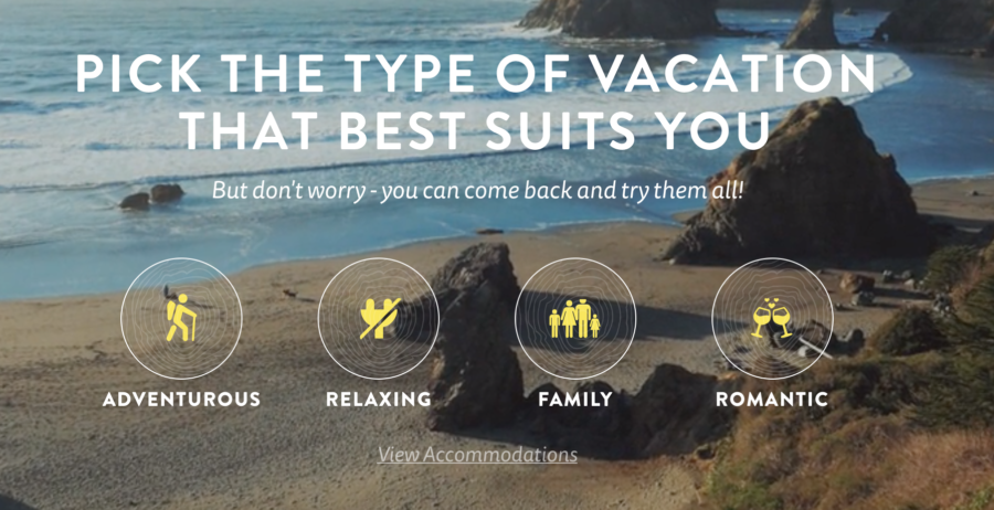 vacation personalized content
