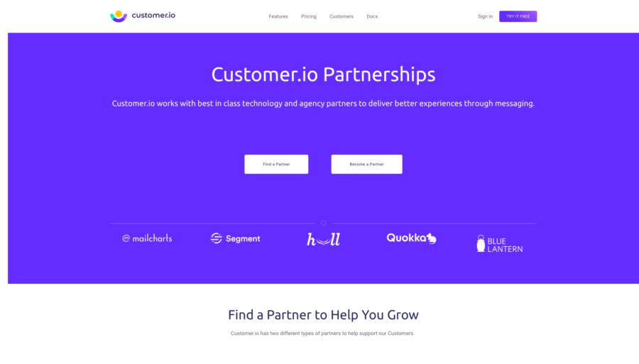 Customer.io partnerships