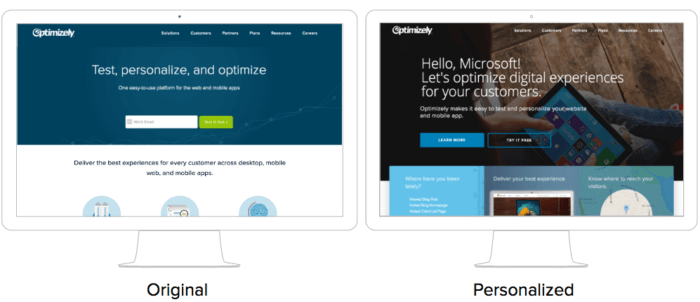 two-optimizely-web-personalization