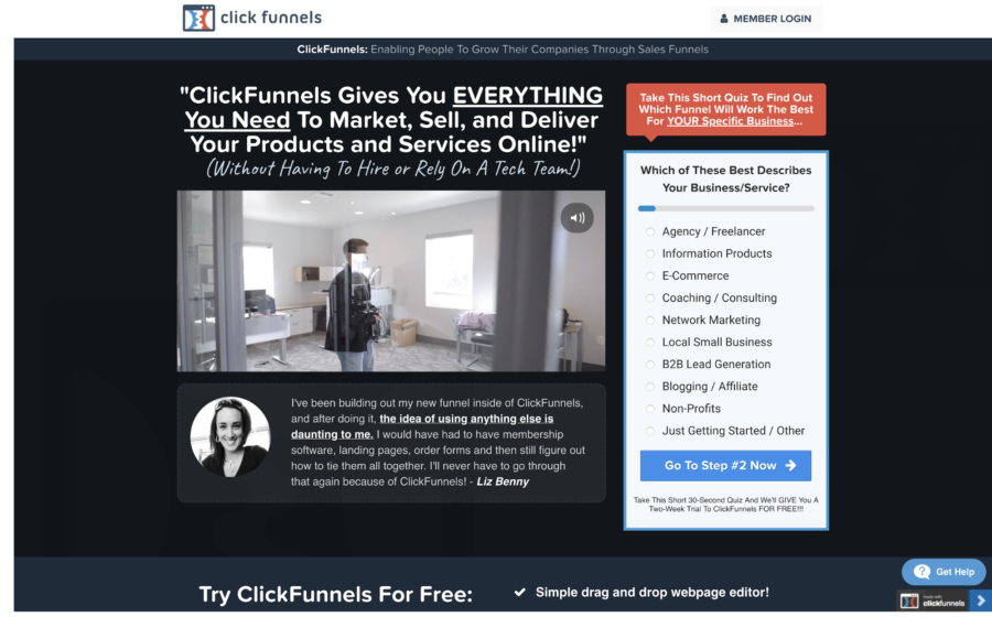 Clickfunnels Landing Page Builder