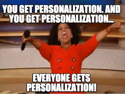 content personalization meme
