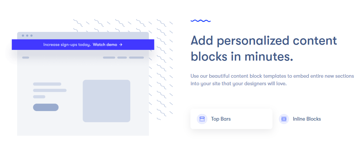 Personalized landing pages